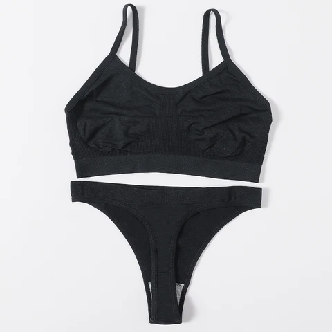 Femei set de sutiene fără probleme sport subțire sutien de confort feminin lenjerie de lenjerie scăzută wasit tanga sârmă fără recoltă moale top lenjerie sexy set de lenjerie