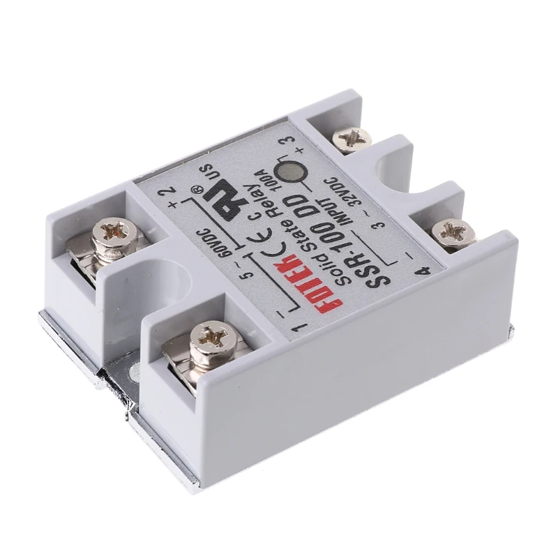 

SSR-100 DD Solid State Relay Module 100A 3-32V DC Input 5-60V DC Output Relay