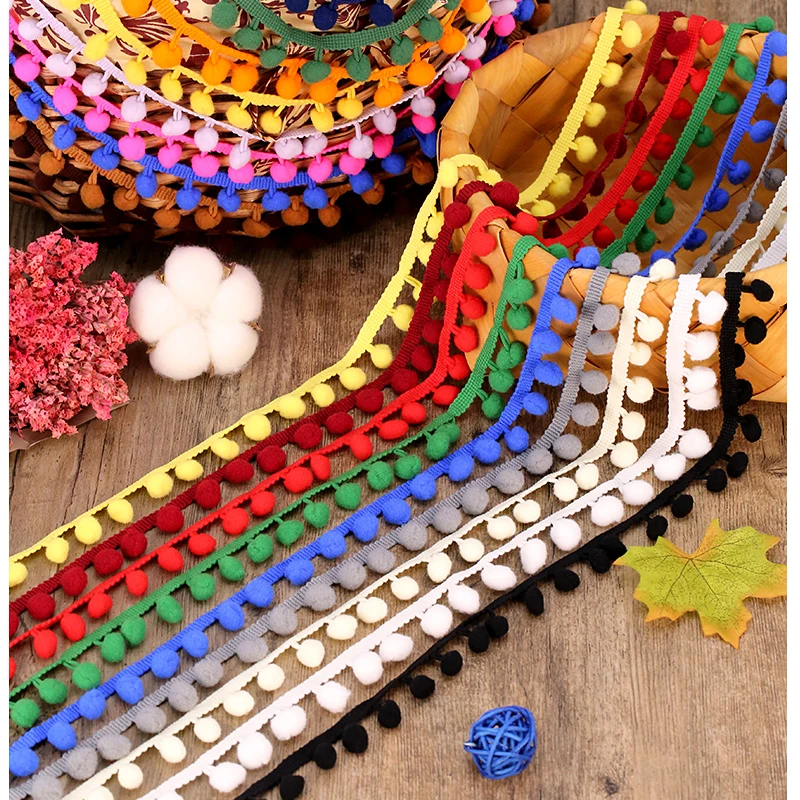 5 ярдов мини помпон с жемчугом 12 мм|Принадлежности для рукоделия| |