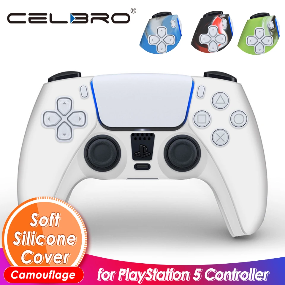 Чехол для контроллера PS5 аксессуары чехол камуфляжный Sony Playstation 5 защитный