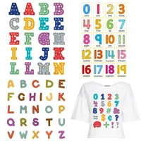 abc letters alphabet patches thermal stickers on clothes fabric iron on transfers for clothing thermoadhesive patch diy applique