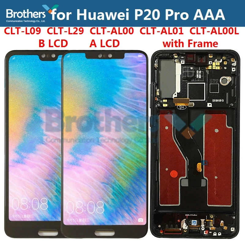 ЖК-дисплей для Huawei P20 Pro, ЖК-экран для P20 Pro CLT-L09 CLT-L29 CLT-AL00, ЖК-дисплей в сборе с сенсорным экраном и дигитайзером