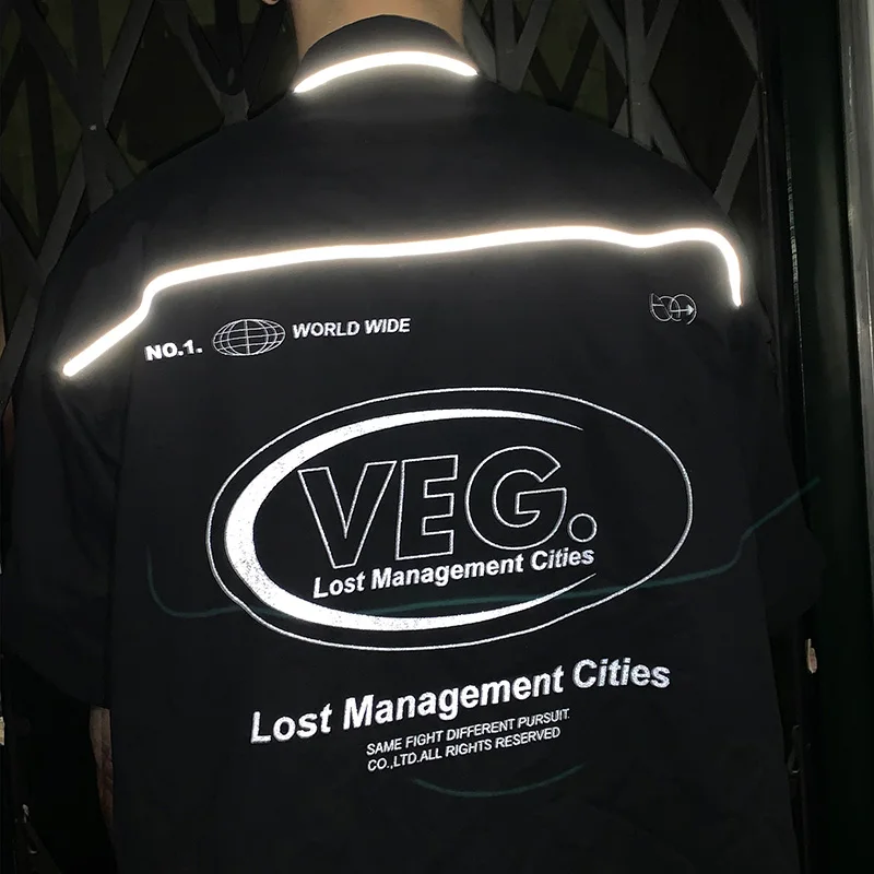 Хипстерская полосатая Светоотражающая Мужская рубашка с карманом пляжные