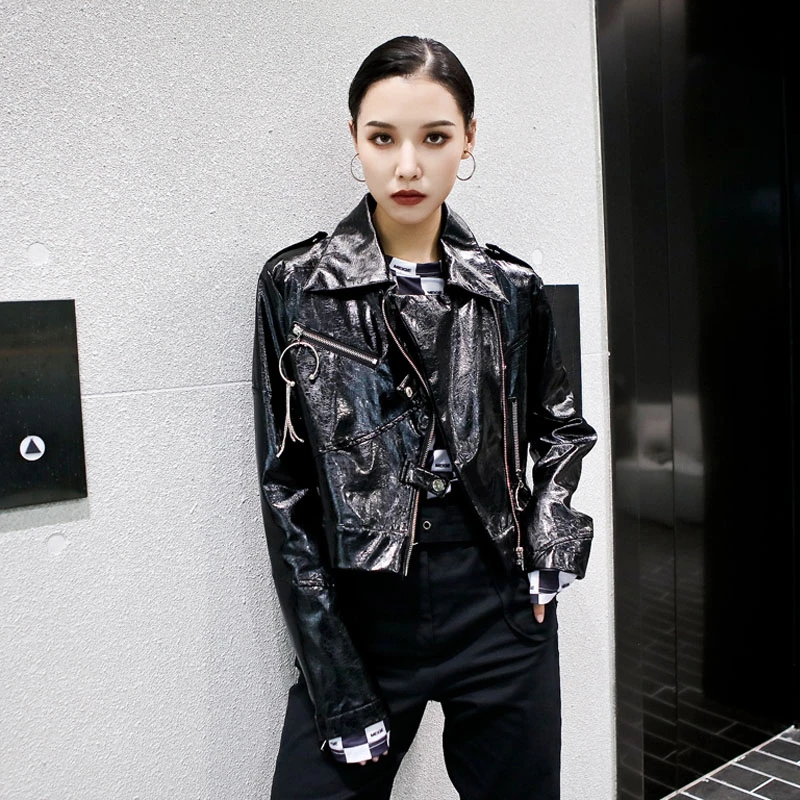 2020 Женская винтажная модная уличная одежда в стиле хип-хоп панк готика Куртки из