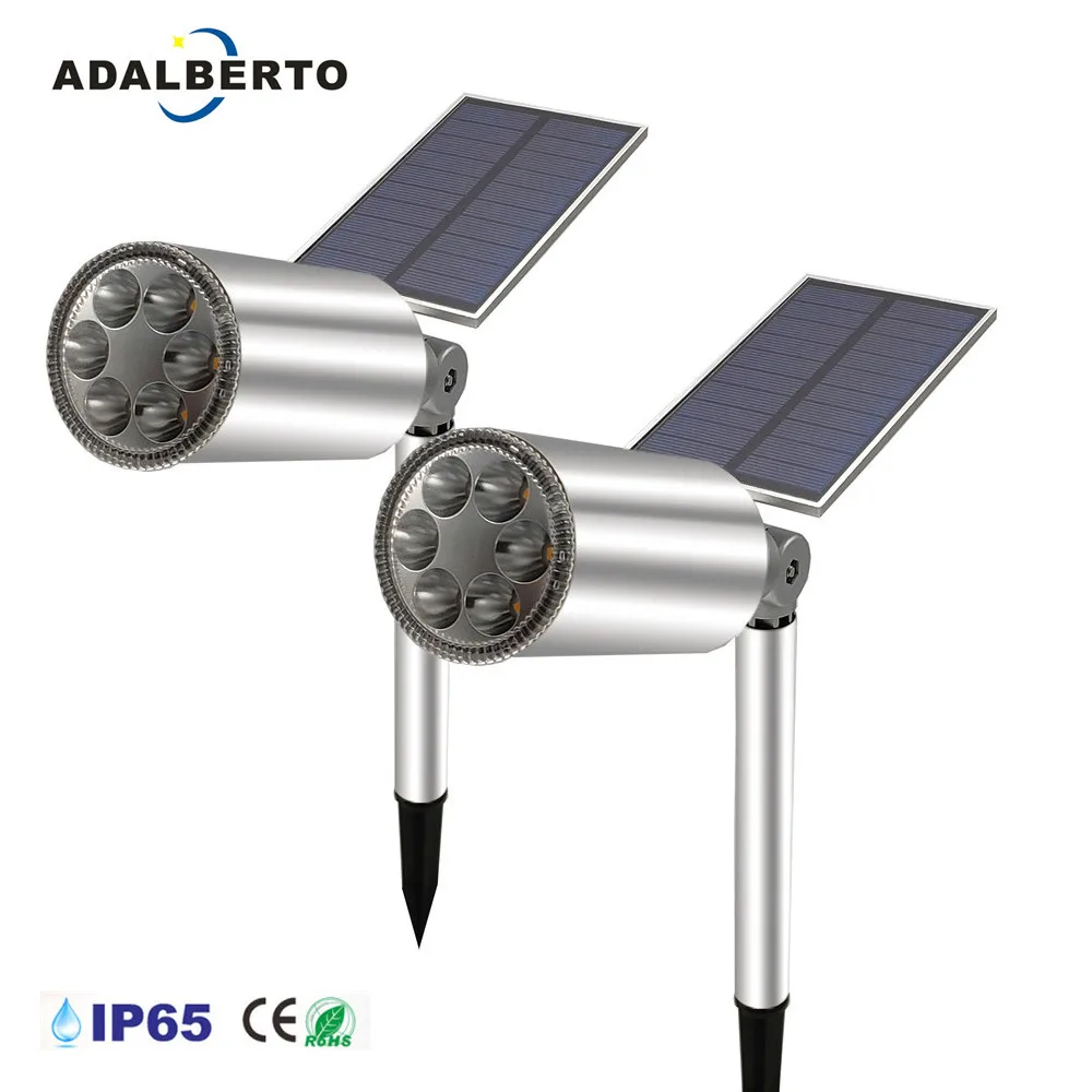 Светодиодный светильник на солнечной батарее регулируемый Точечный IP65