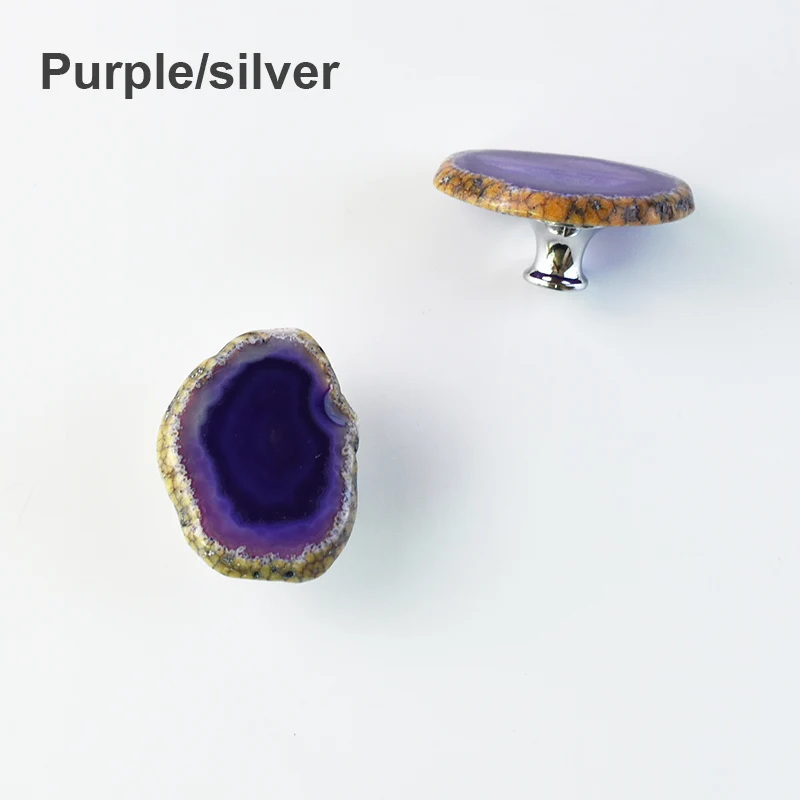 

TENCHTWO Ручки для шкафов из цинкового сплава с агатом, золото