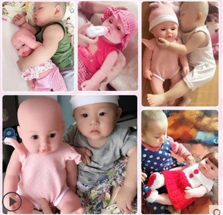 Силиконовая кукла реборн 50 см 3 цвета глаза на выбор реалистичные детские игрушки