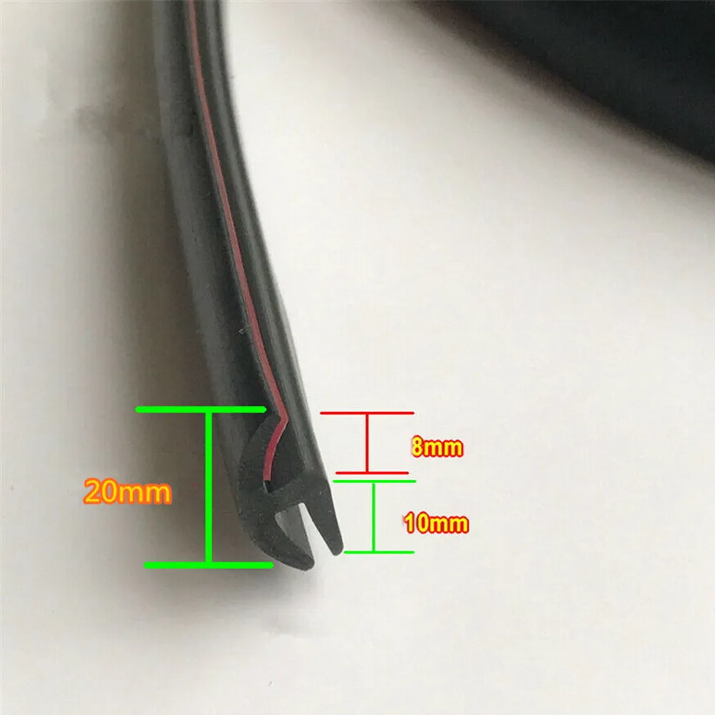 

Universal Sealed Strip Windshield W/ Tape Rubber Weatherstrip Adhesive