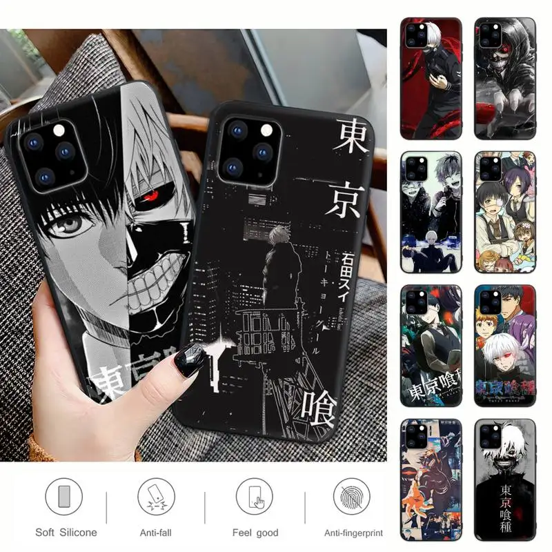 

Tokyo Ghoul Anime Black Silicone Cell Phone Case Cover For IPhone 12 11 Pro Max Xs X Xr 7 8 6 6s Plus 5 5s Se 2020