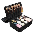 Высококачественная профессиональная пустая косметичка для женщин, дорожный Большой Вместительный чехол для хранения, вставной ящик для инструментов, сумка для макияжа, чехол для костюма s