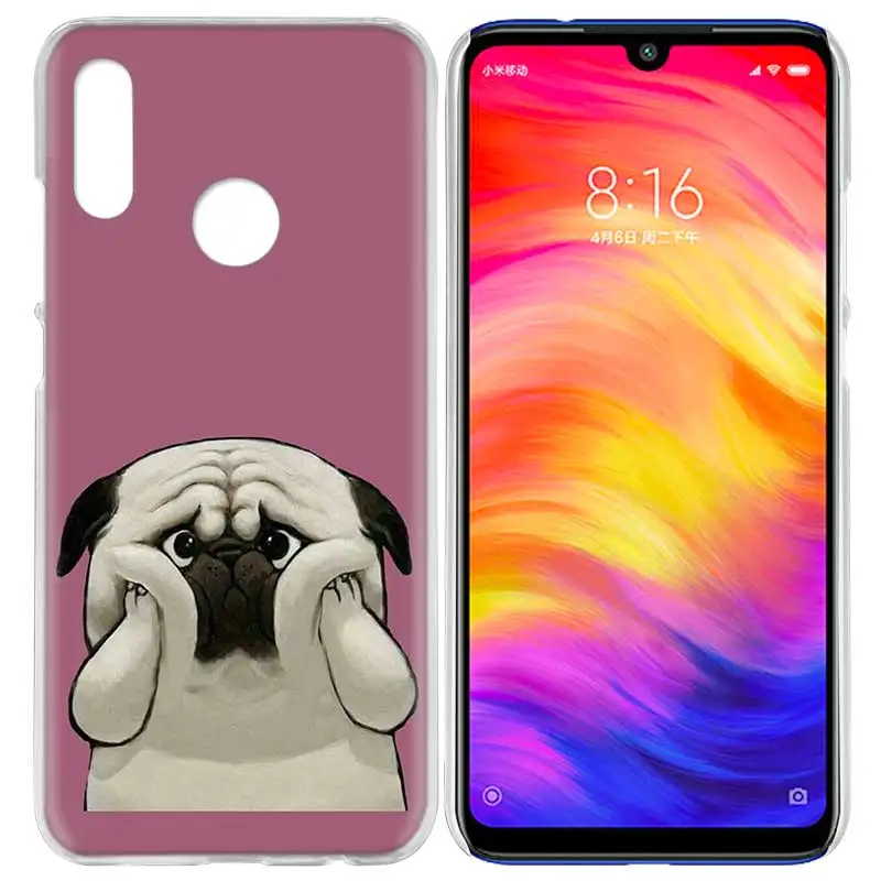 06 Чехол для Xiaomi Redmi Note 7 7A фотоаппаратов моментальной печати 7S 6 6A 5 Y3 K20 mi 8 до 9 лет CC9 CC9E A1 A2 A3 играть F1 Lite рro плюс французское кружево ткань собака породы Бульдог - Цвет: 06