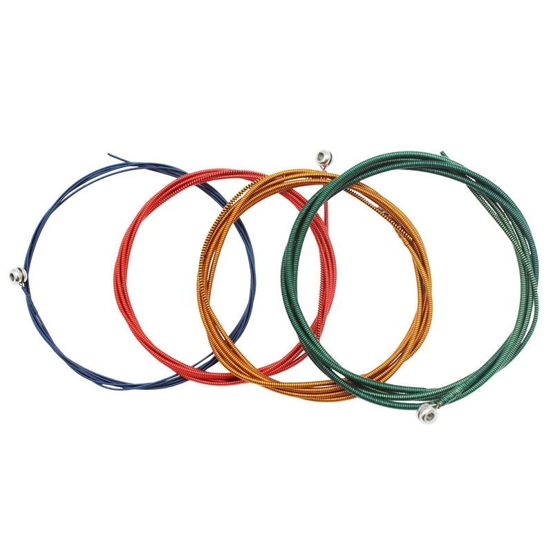 

IRIN B101 Bass Guitar String Colorful 4Pcs Stainless Steel Wire Core Alloy String Bass Parts Accessories (040-095)