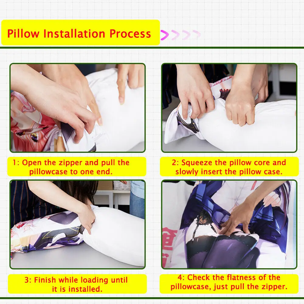 

Japanese Anime Ms.Vampire Who Lives In My Neighbourhood Body Bedding Kawaii Manga Pillow Cover Otaku Cosplay Huggable Pillowcase