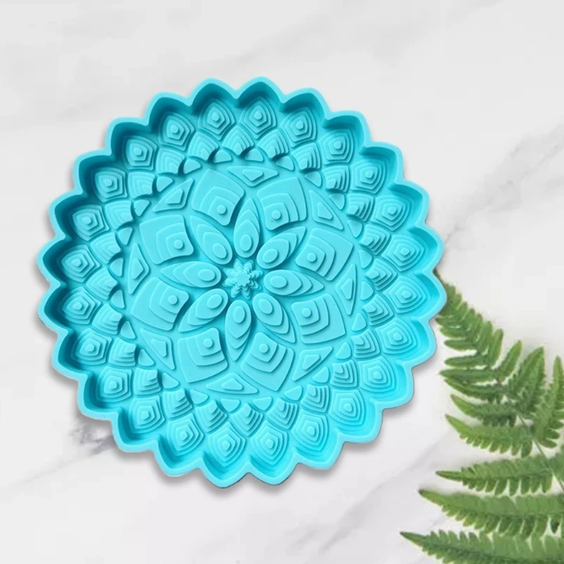 

Coaster Epoxy Resin Mold Cup Mat Casting Silicone Mould DIY Crafts Home Decoration Ornaments Making Tools