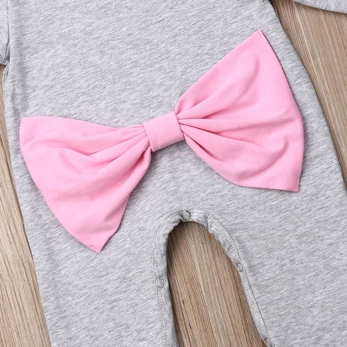 0-18M Newborn Kid Baby Girl Clothes Long Sleeve Back Bowknot Bow Tie Romper Elegant Cute lovely Jumpsuit Autumn Cotton Outfit