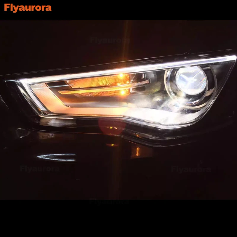 Автостайлинг для AUDI A3 фары 2013 14 15 16 Светодиодные ДХО передние Биксеноновые линзы