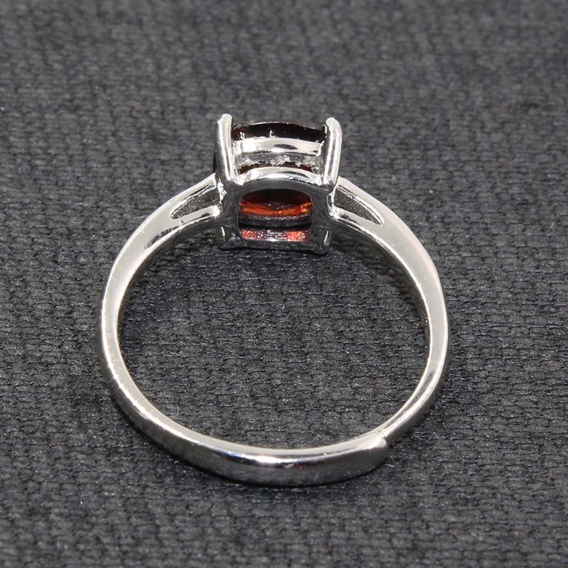 Женское кольцо с гранатом серебро 925 пробы Изящные Ювелирные изделия OEM