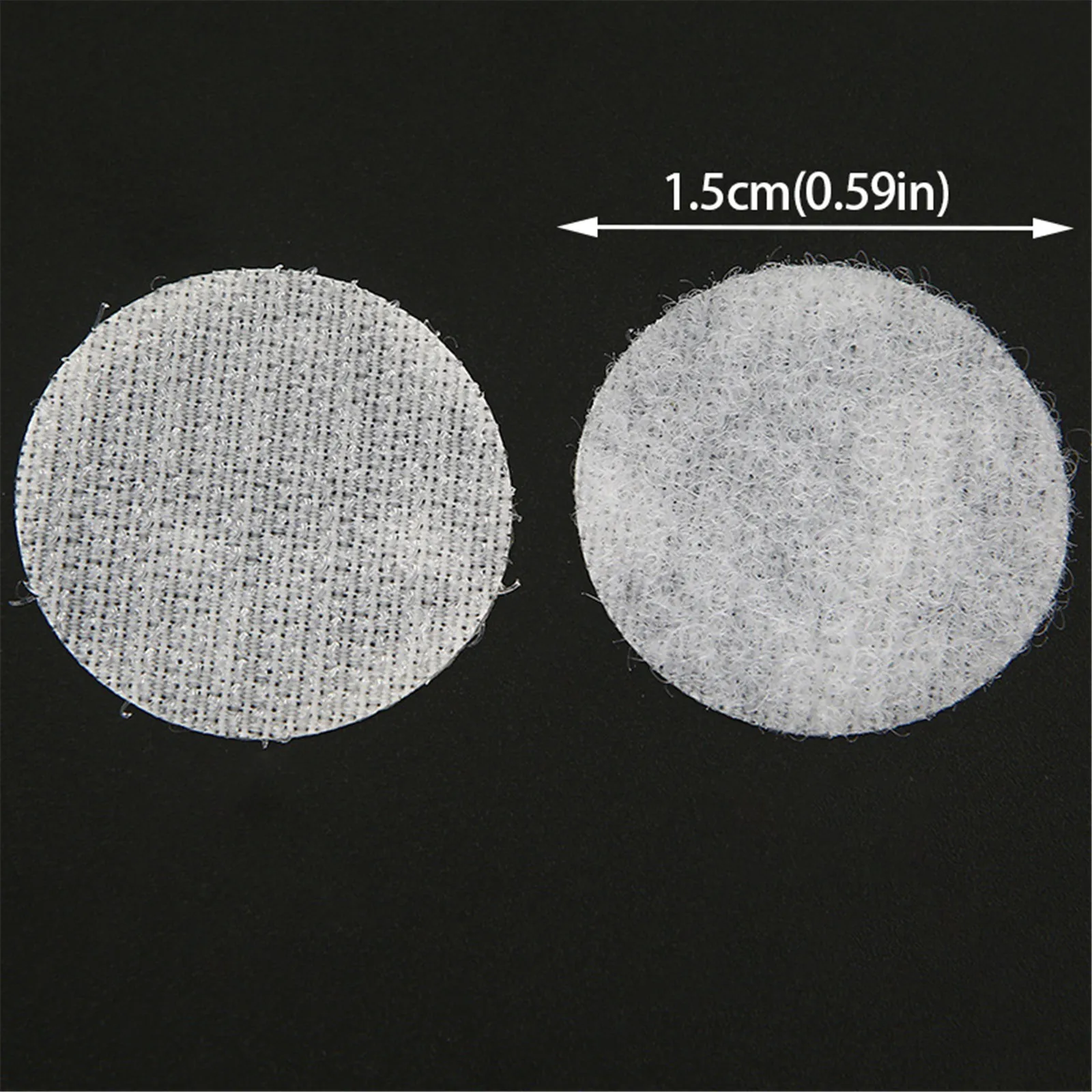 

200pc Magic Tape Dots Self Adhesive Fastener Tape Disc Adhesive Strong Glue Magic Sticker Round Coins Hook Loop 15mm