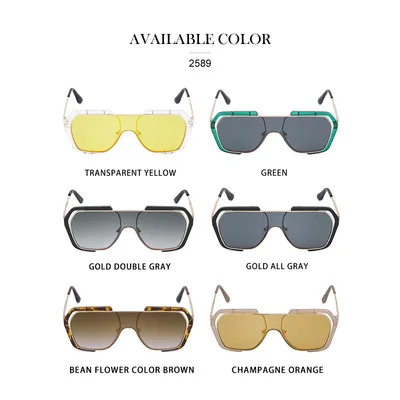 

New one sunglasses female personality conjoined sunglasses fashion outdoor glasses men's tide