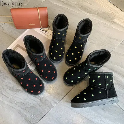 Зимние ботинки женские короткие Корейская версия зима 2019 новые бархатные милые