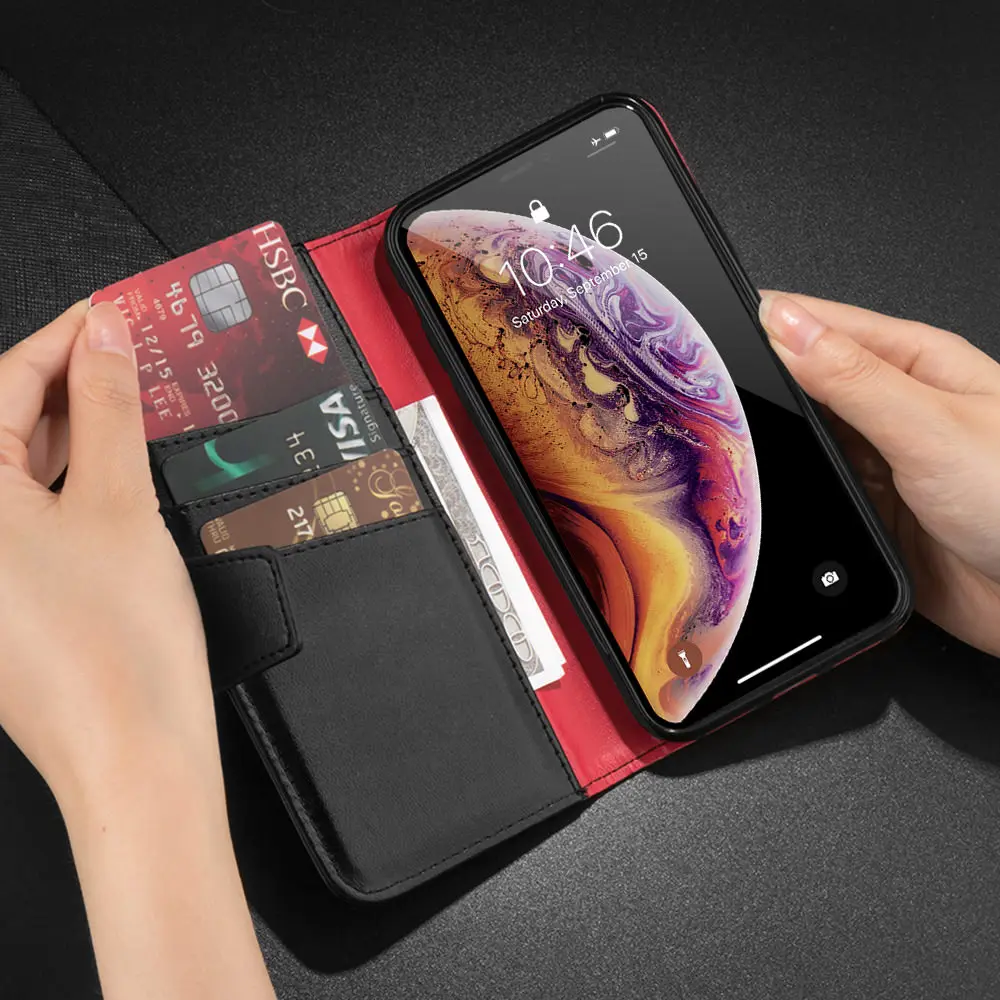 LAPOPNUT чехол для телефона из натуральной кожи для Iphone 11 Pro Xs Max Xr X 7 8 Plus 6 6s 5 5S SE Флип Магнитный кошелек силиконовый чехол из искусственной кожи