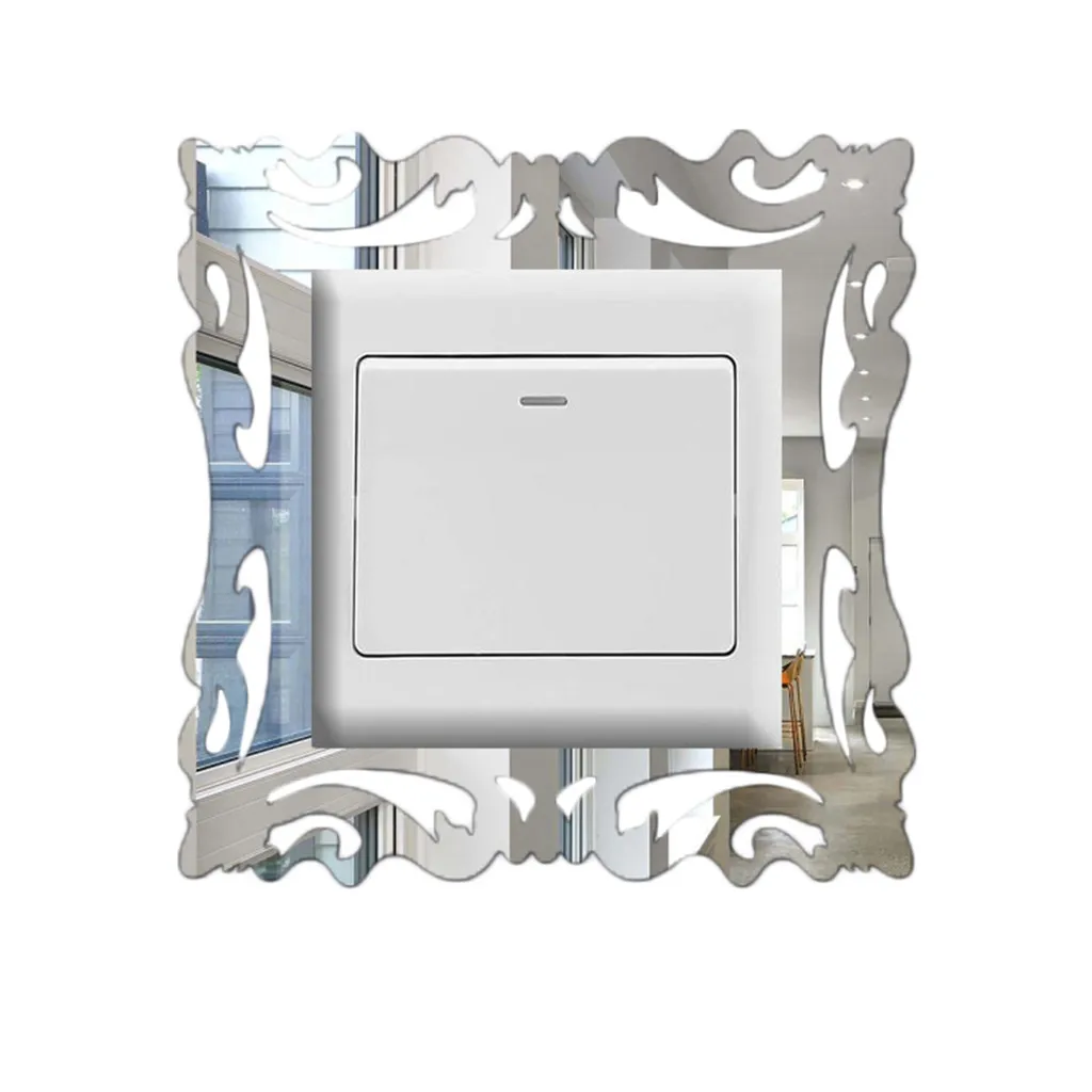 Diy настенные наклейки-переключатель креативное зеркало акриловая наклейка для