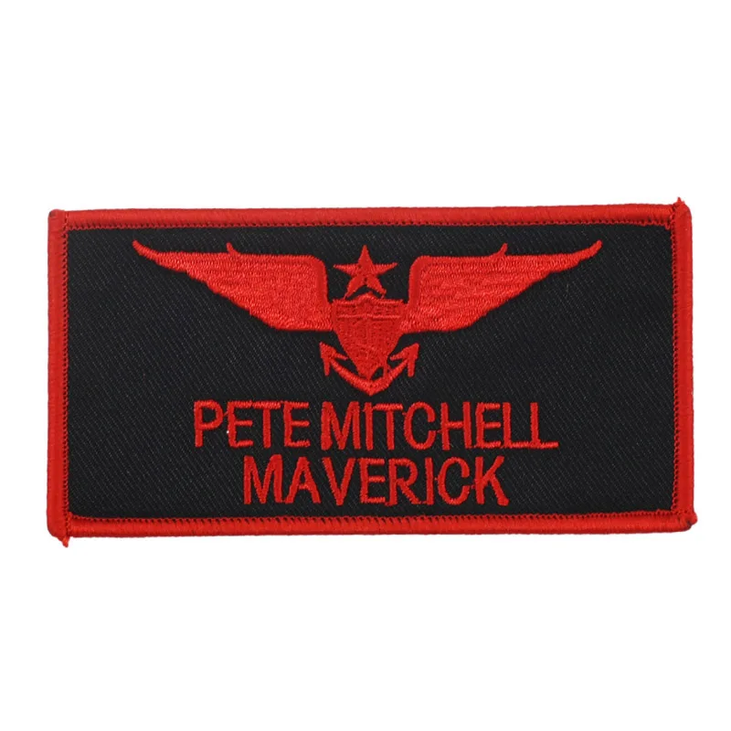 Нашивка на жилет с вышивкой пистолетом пистолета Митчелла маверика 3 дюйма |