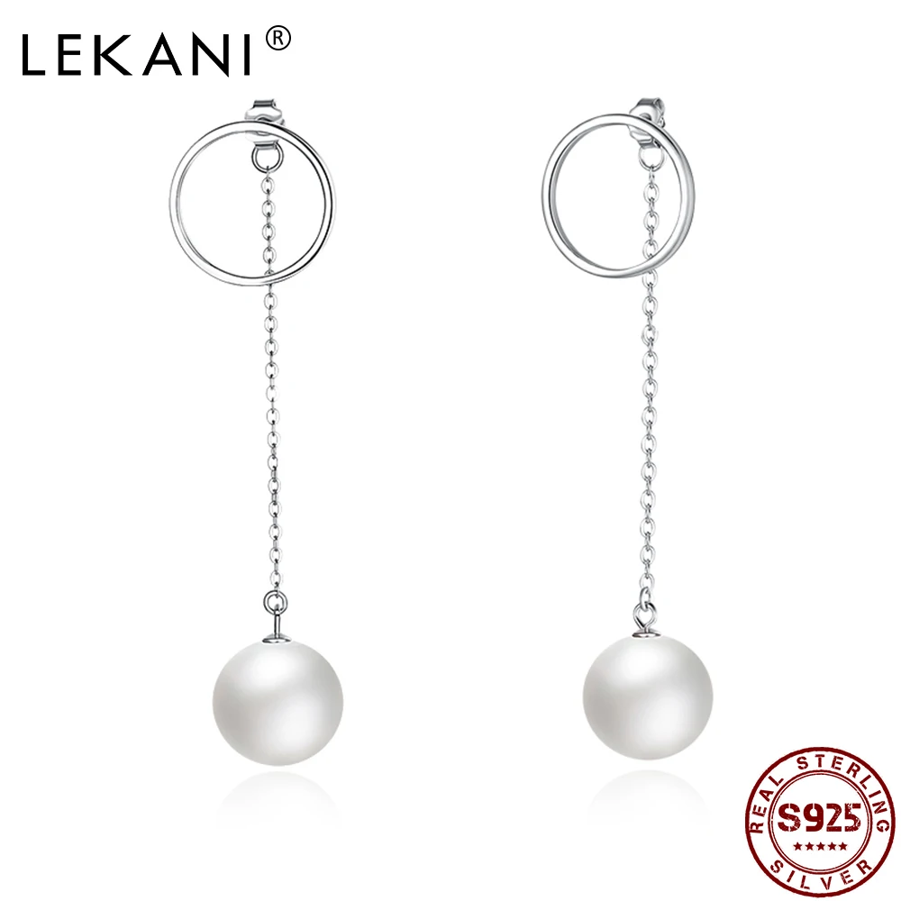 

Серьги-подвески женские, серебро 925 пробы, искусственный круглый жемчуг