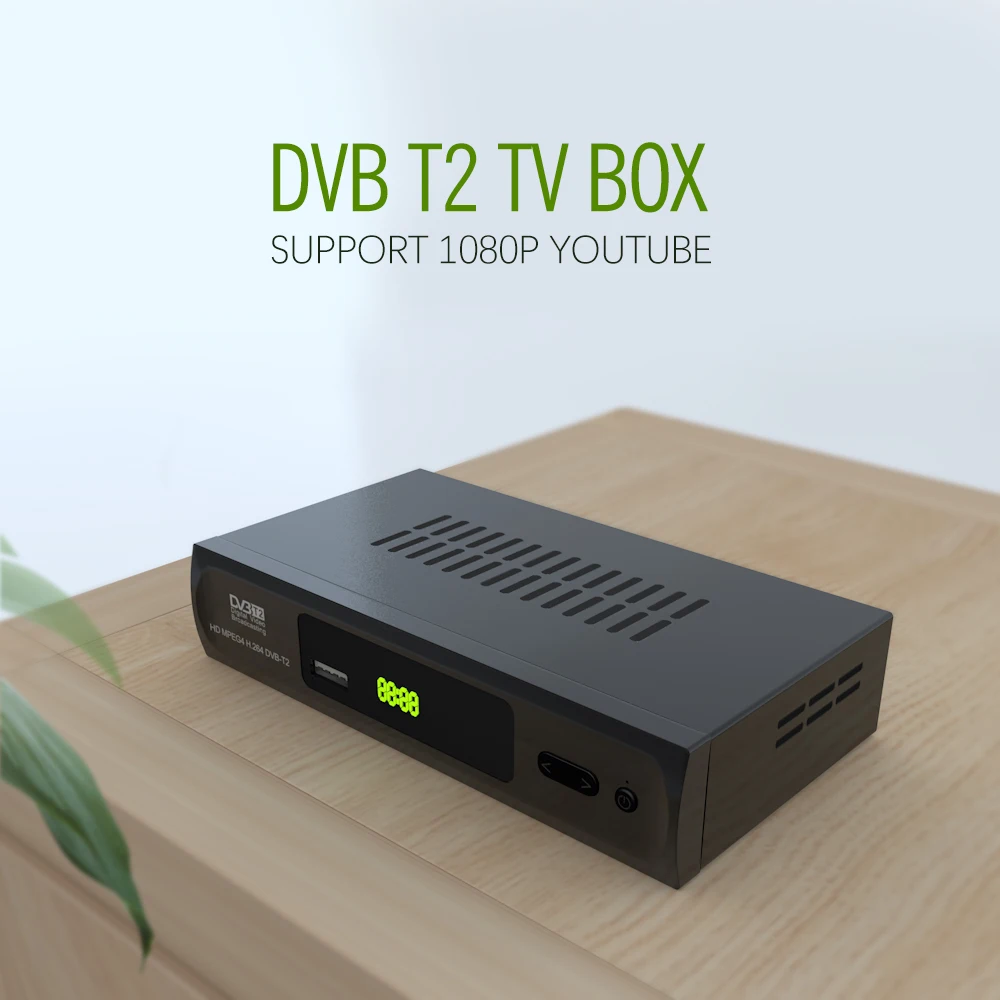 Новейший ТВ-приставка HD M2 FTA DVB T2 наземный приемник DVB-T2 MPEG-2/4 H.264 Поддержка Youtube HDMI телеприставка ТВ-тюнер+ USB wifi