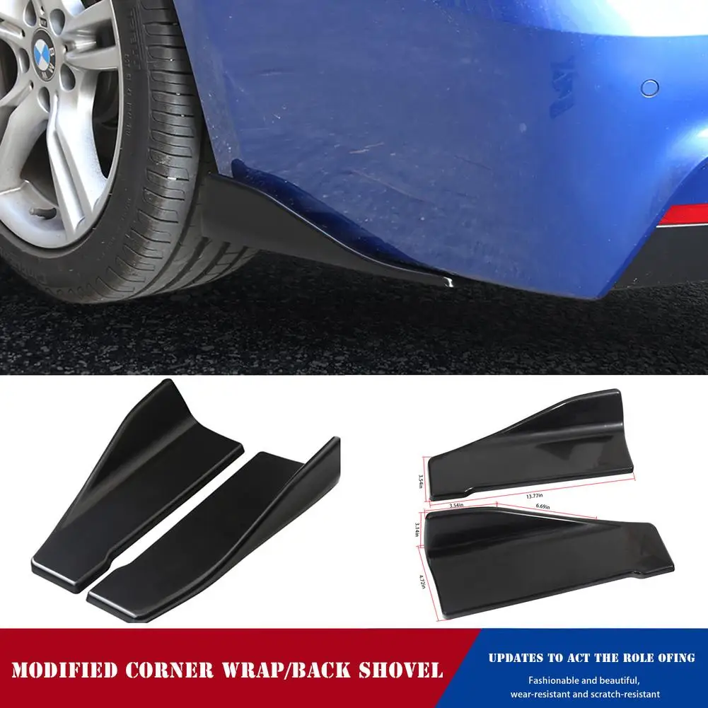 

35cm Universal Car Rear Bumper Splitters Apron Left Right Bottom Line Spoiler
