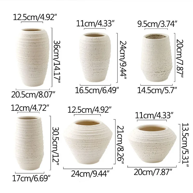 

European Vintage Handicrafts Ceramic Vase Home Living Room Decoration Artware Office Desktop Display Flower Arrangement Crafts