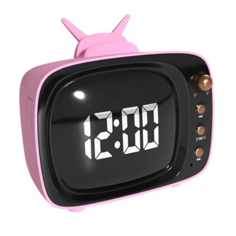 Беспроводной Bluetooth сабвуфер со светодиодный ными часами и