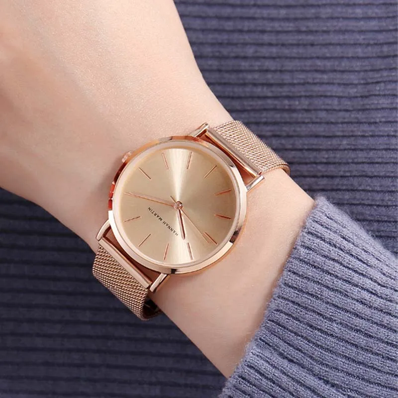 Часы женские кварцевые в японском стиле люксовые брендовые наручные со стальной