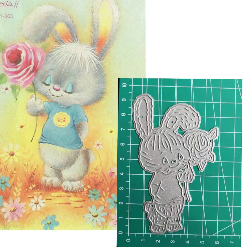 2019 цветок кролик рождественские режущие штампы трафареты металлические