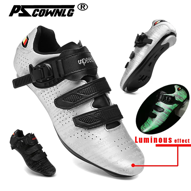 

2021 Luminous Bicycle Sneakers Men's Mountain Unisex Shoes Self-Locking Road MTB Shoes Ultralight Professional Cycing Sneakers