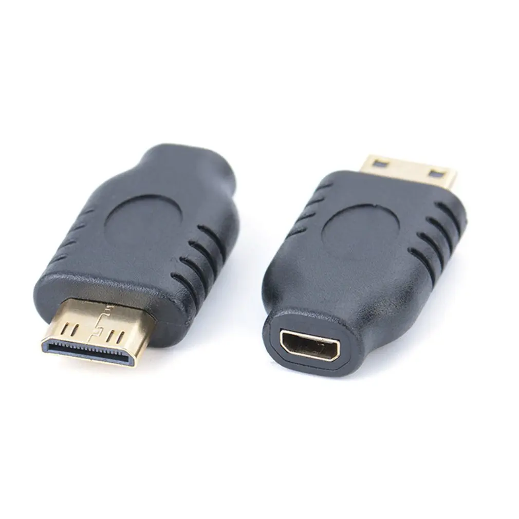 

2pcs Professional HDMI-compatible converter Black Standard Male Type A to Micro Type D Female Socket Adapter For Computer tablet