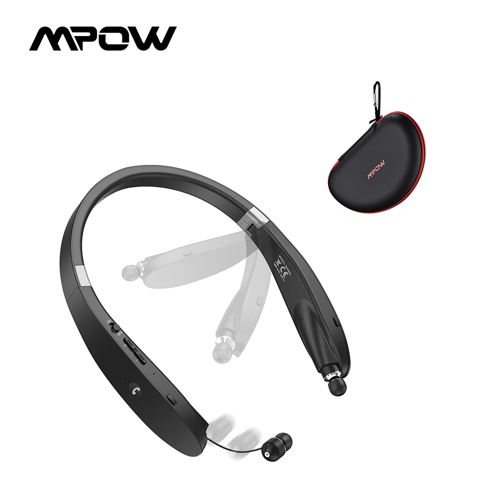 Складные Bluetooth наушники MPOW 5 0 беспроводная гарнитура с шейным ободом и выдвижными