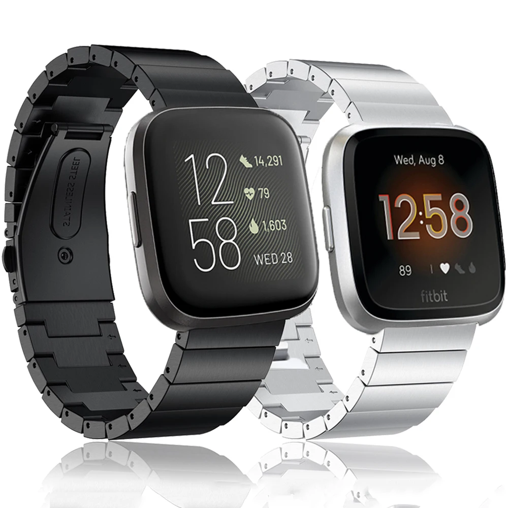 

Smart Watch Strap For Fitbit Versa/Versa 2/Versa lite Band bracelet Stainless Steel Replacement watchband Wrist Belt Accessories