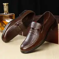 Мужские Кожаные Деловые туфли, коричневые туфли-оксфорды на плоской подошве, дышащие туфли для вечевечерние НКИ, свадьбы, юбилея, новинка 2021