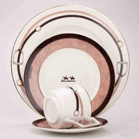 4pcs dinner plates coffee mug saucer dinnerware set steak plates tea cup set plates set tableware set kitchen dish home supplier