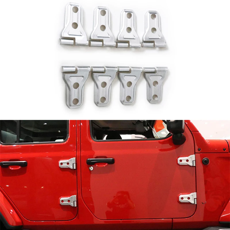 Накладка для дверных петель отделка внешние аксессуары 2018 2020 Jeep Wrangler JL 4 дверей