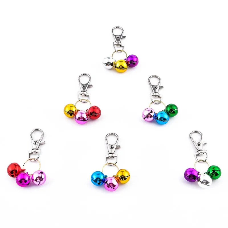 Ошейник для домашних животных многоцветные маленькие колокольчики разноцветные