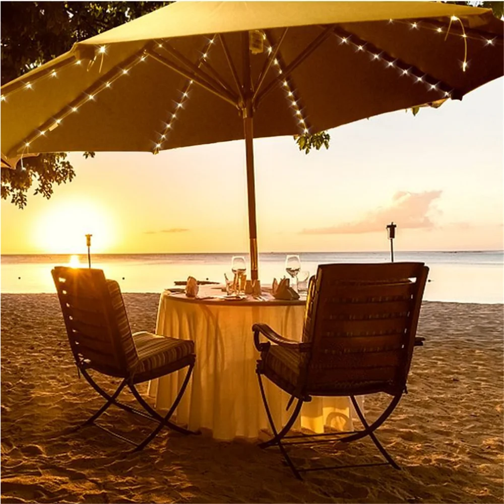 Светильник зонт на солнечной батарее 104 светодиодов водонепроницаемый