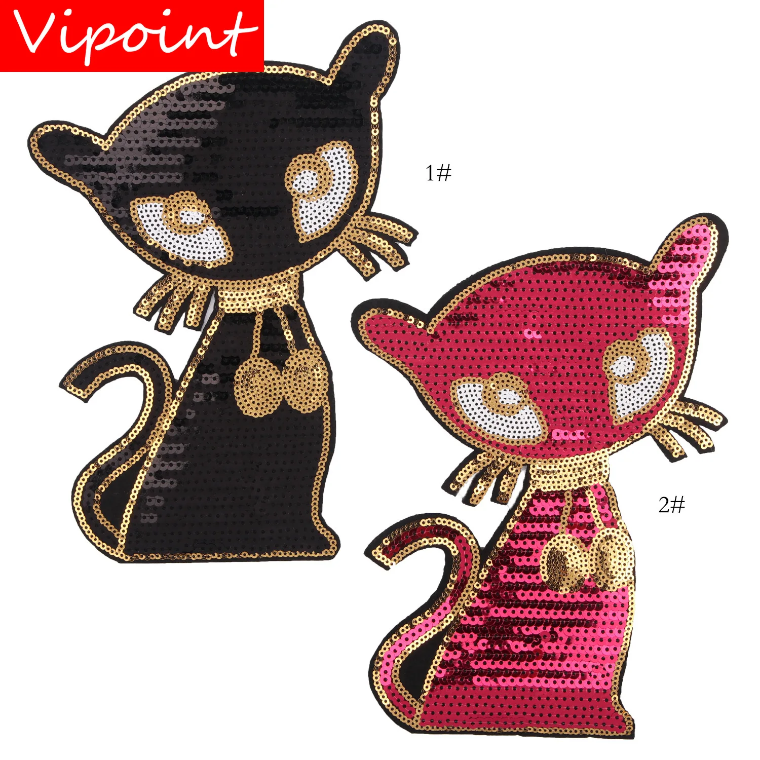 Вышивка блестками лисы патчи для куртки значки мультфильм джинсы аппликации JW