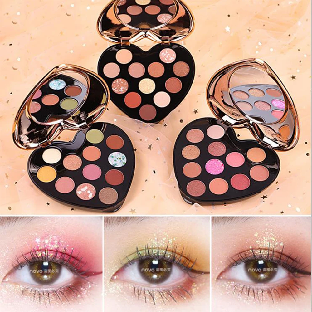 Палитра теней для век 12 цветов с матовым блеском и жемчугом |