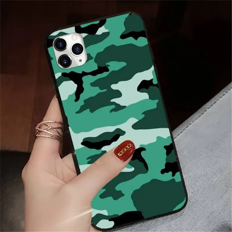 

Camouflage Pattern Camo military Army Phone Case for iPhone 11 12 pro XS MAX 8 7 6 6S Plus X 5S SE 2020 XR