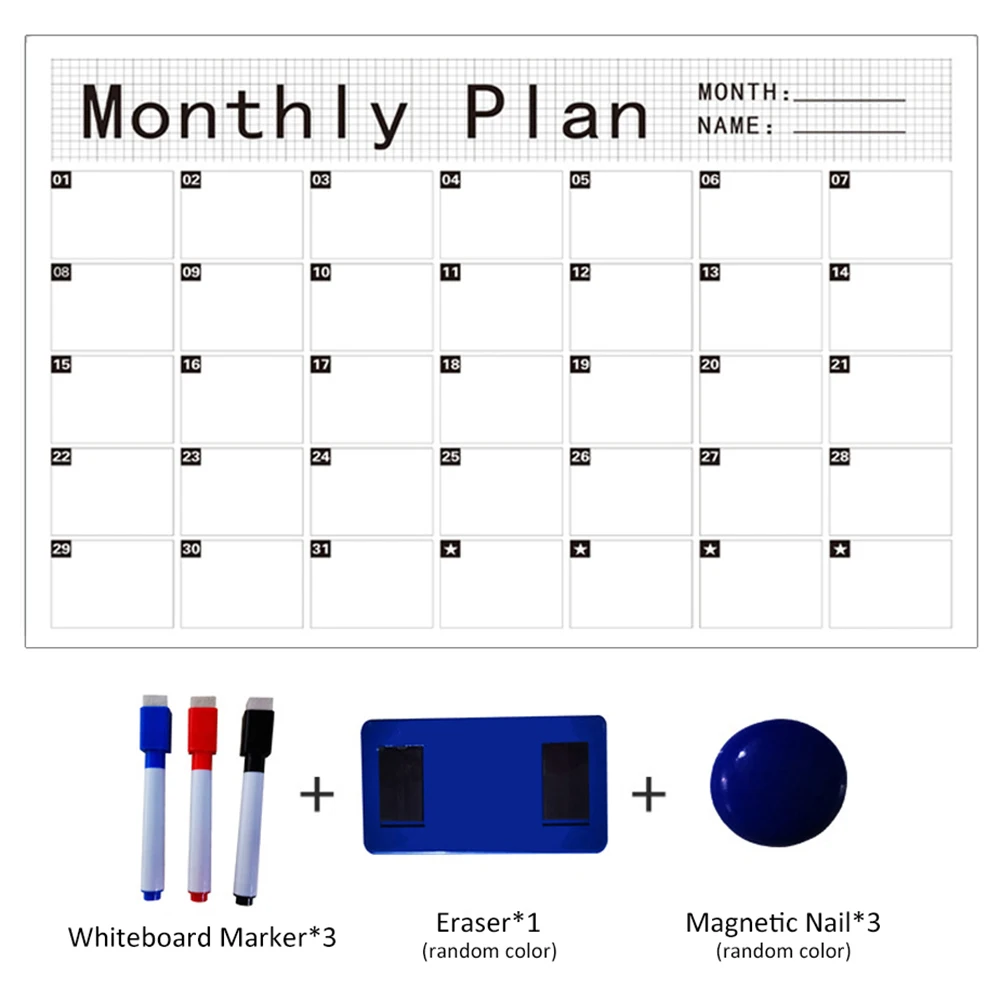 

Fridge Whiteboard Set Magnetic Calendar For Refrigerator