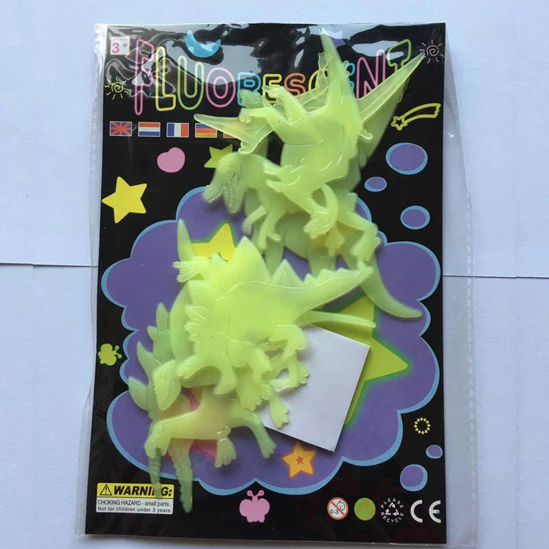 9 шт. светящаяся Наклейка 3D динозавр на стену s в темноте наклейка флуоресцентная