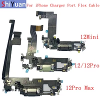 original usb charger port dock connector flex cable for iphone 12 12 mini 12pro max charging with microphone repair replacement