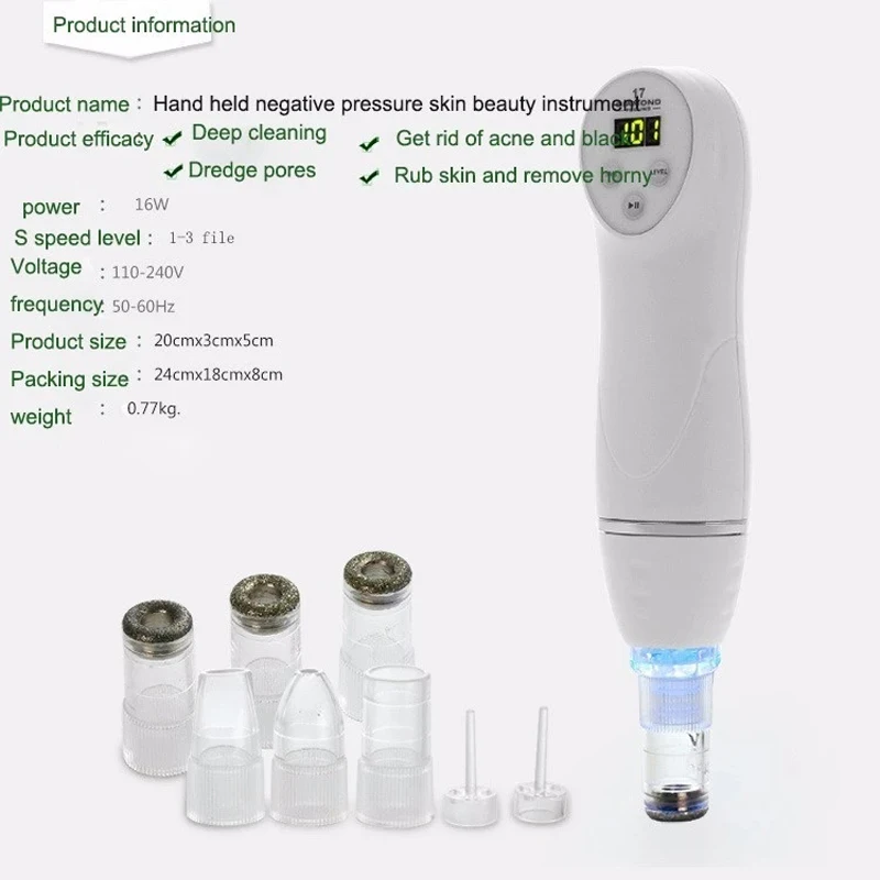 

Electric Vacuum Bright To Blackhead Acne Pore Cleaning Tool Painless Bid Farewell To Strawberry Nose Exfoliation Deep Ultrasound